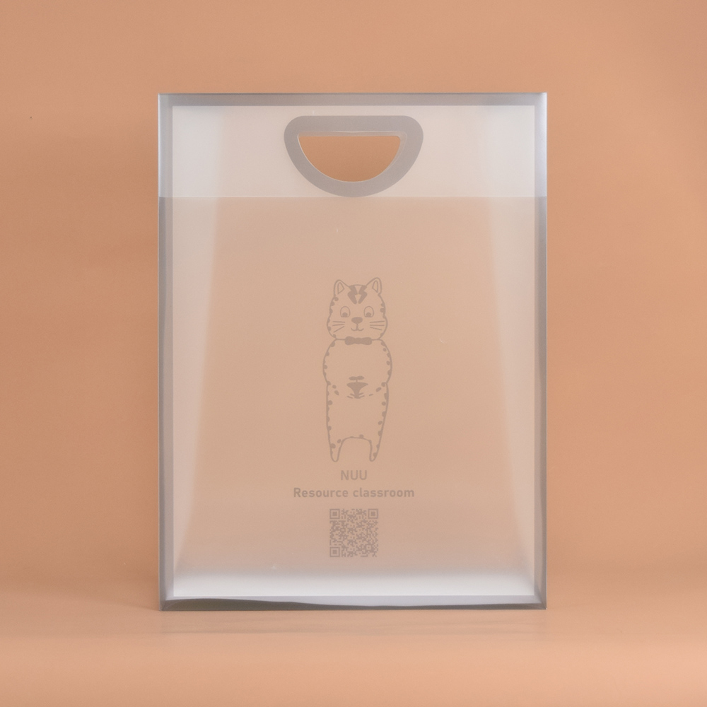 【客製印刷】石小虎灰款時尚透明PP手拎袋 C0101