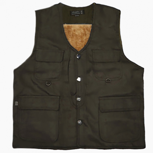 Warm Pockets Vest (Velveteen)