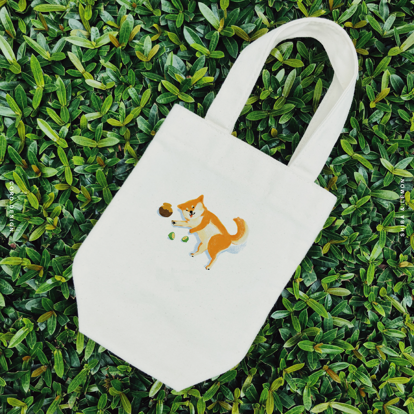 【Custom Printing】 Tote canvas bags for drinks  A0015