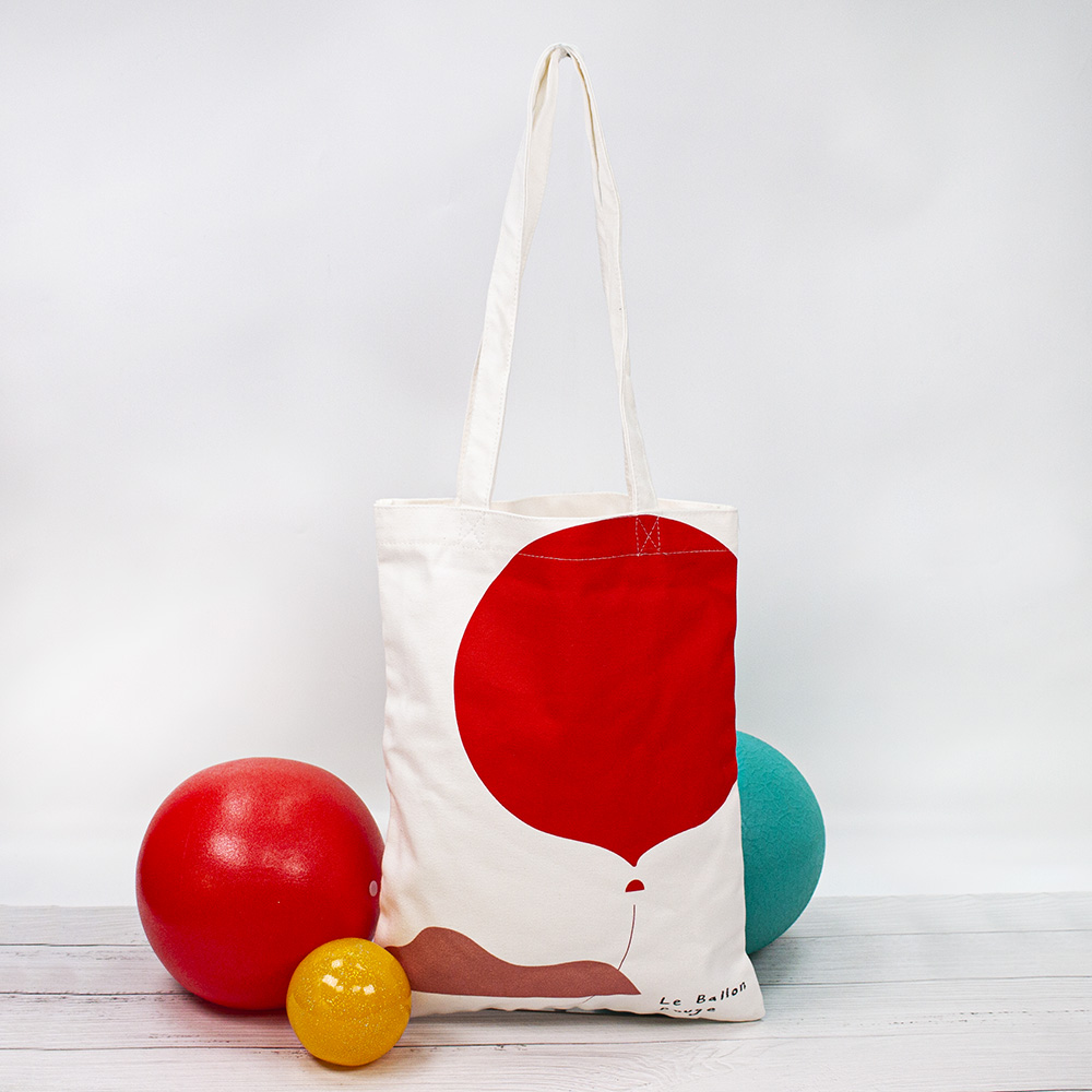 【客製商品】紅氣球 平口帆布袋  B0127