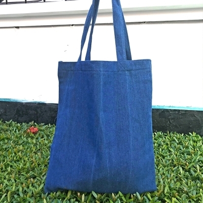 【Custom Printing】Water-washed Denim Shoulder Bag A00012