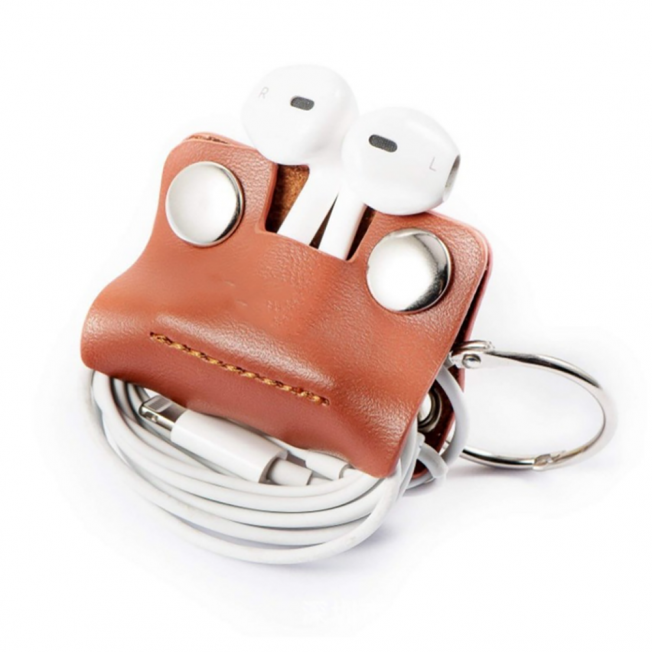 【Customized Product】PU Leather Phone Holder and Earphones Bag J0733010002